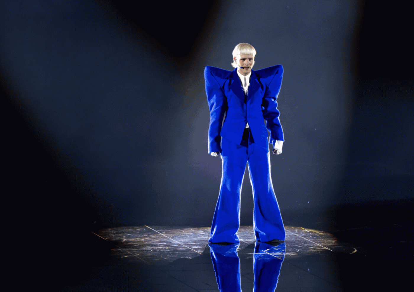 Joost Klein tijdens het Eurovisie Songfestival. Beeld: ANP /  Sander Koning